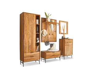 Garderobenkombination vito AMELY in Sheesham Honig braun