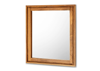 Spiegel vito AMELY in Sheesham Honig braun, Glas