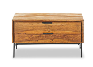 Garderobenbank vito AMELY in Sheesham Honig braun