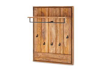 Garderobenpaneel vito AMELY in Sheesham Honig braun