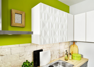 Küchenzeile vito FERNANDA 453 in Schiefergrau/ Alpinweiß