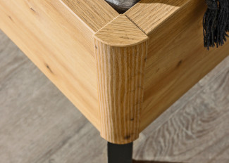 Bett vito SEAMO in Eiche Artisan, champagner