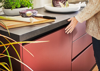 Küchenzeile vito EFFIGY 963 in Rostrot