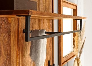 Garderobenpaneel vito AMELY in Sheesham Honig braun