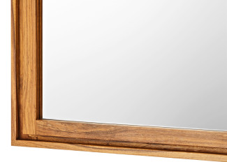 Spiegel vito AMELY in Sheesham Honig braun, Glas